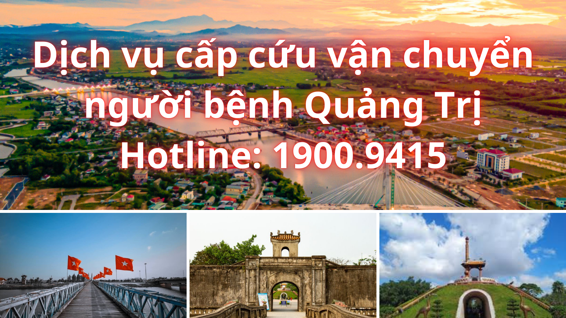 Hỗ trợ vận chuyển người bệnh Quảng Trị